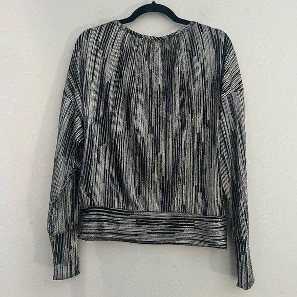 Ramy Brook Shimmering Silver Blouse - Picture 10 of 12